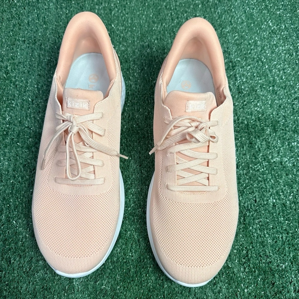 NWB Kizik Athens Slip-On‎ Knit Upper Coral Athletic Sneakers Mens Size 14 Wide - Picture 2 of 5